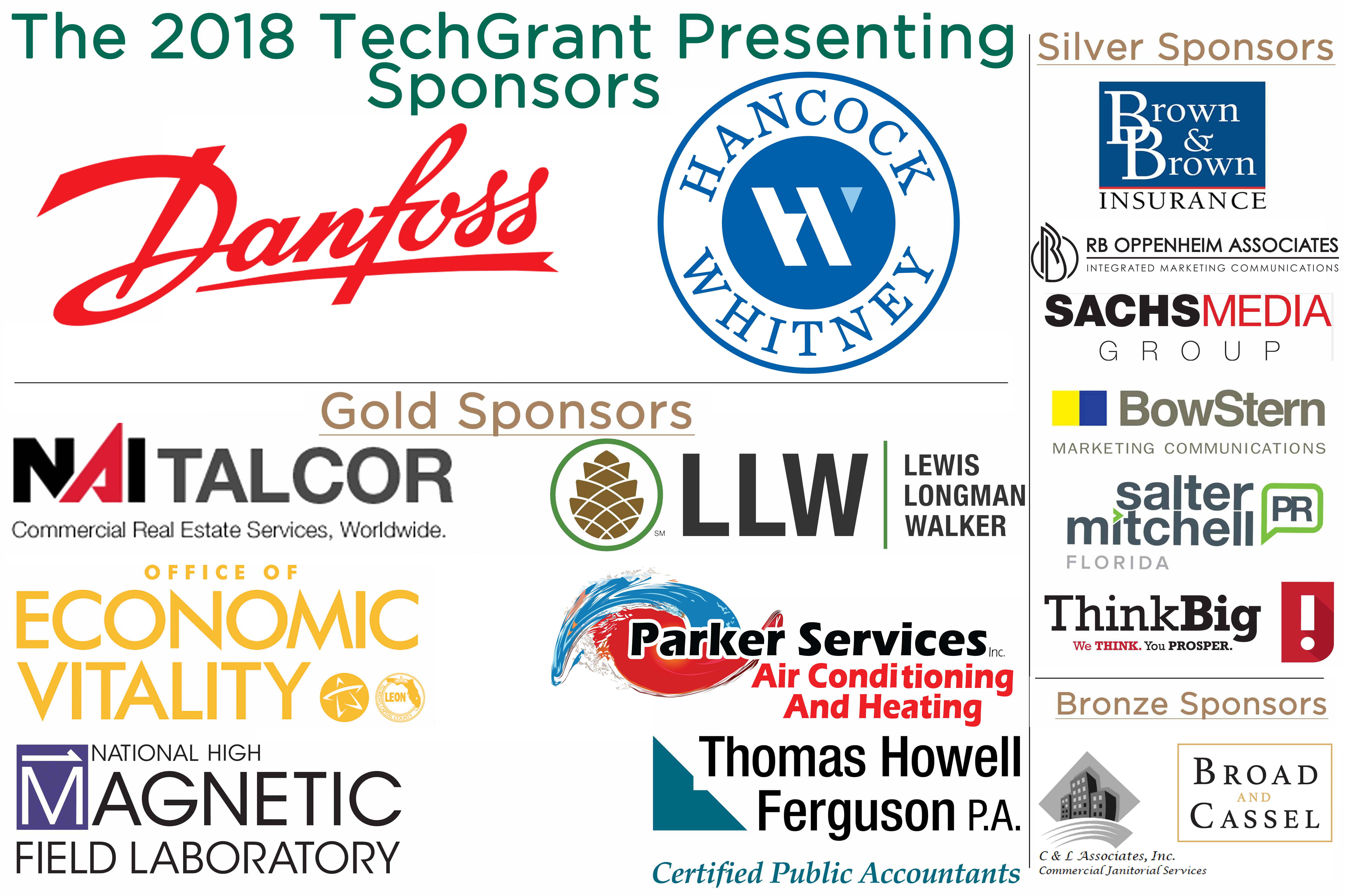 2018 TechGrant Sponsors