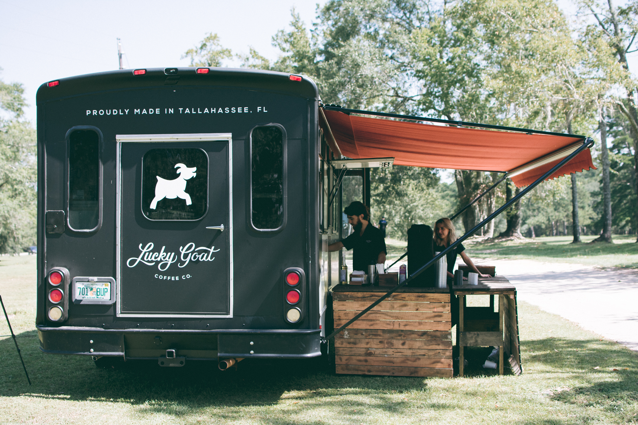 Lucky Goat serving coffee to Innovation Park of Tallahassee residents