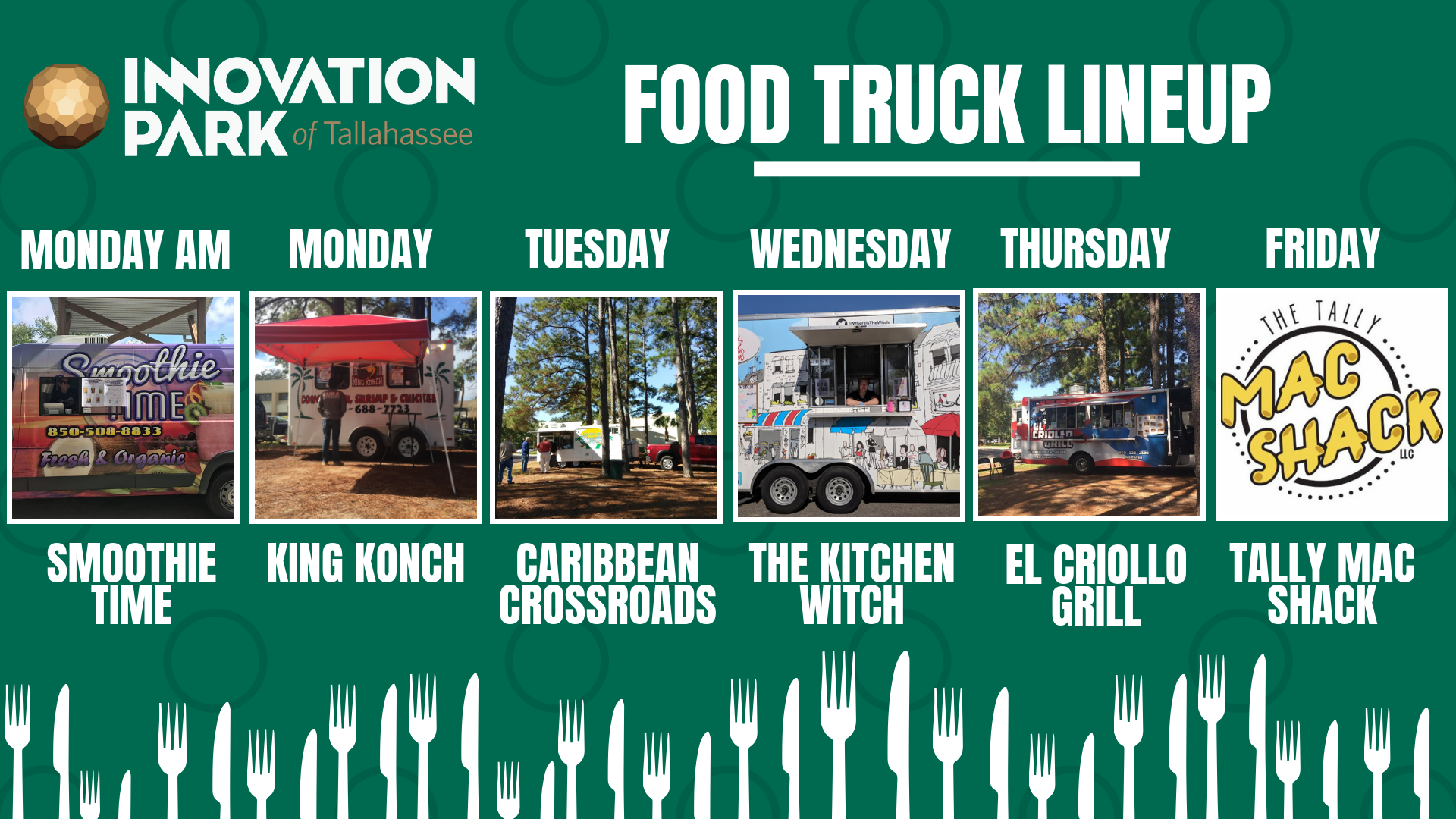 foodtruck updates at Innovation park of tallahassee
